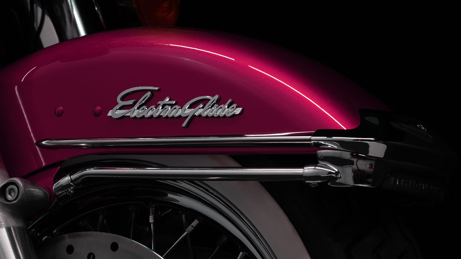 Electra Glide Highway King摩托车的复古装饰