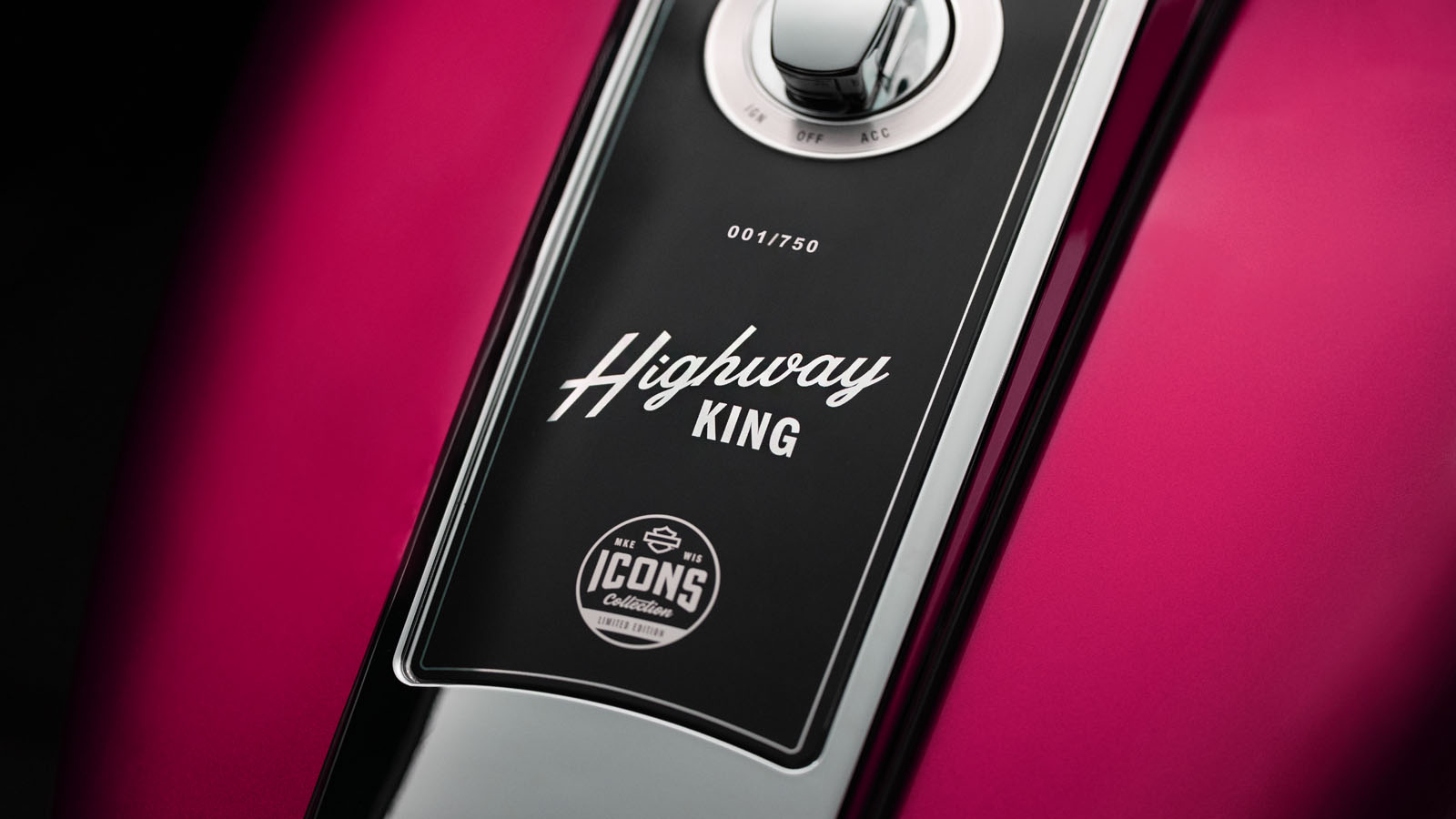 Electra Glide Highway King摩托车的激光蚀刻序列号