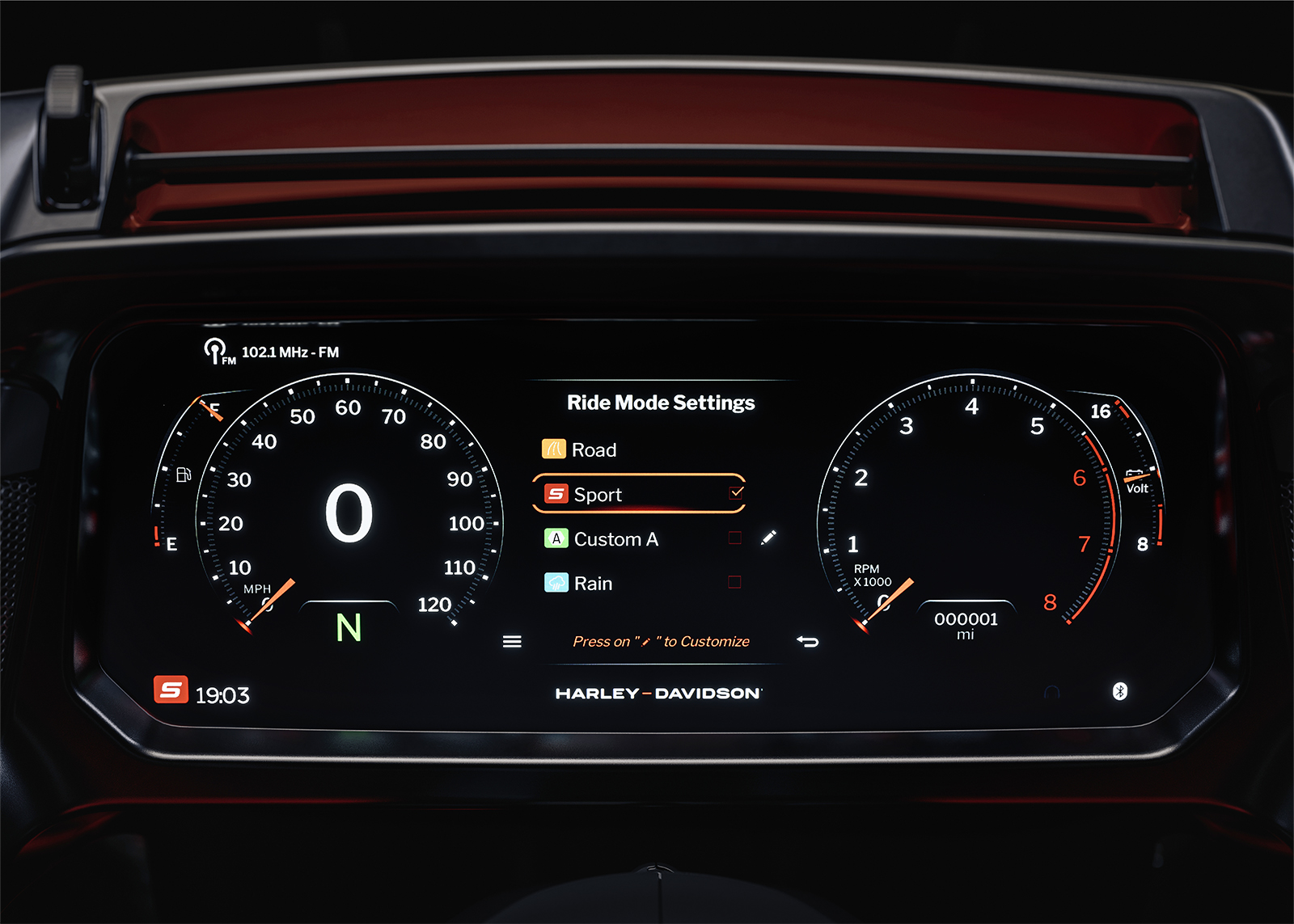 可自定义骑行模式