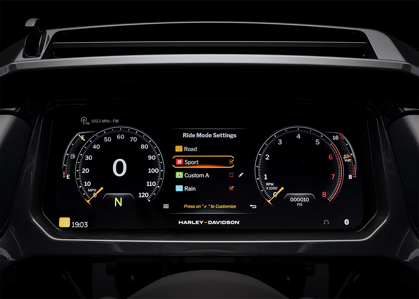 适应任何道路的可选骑行模式