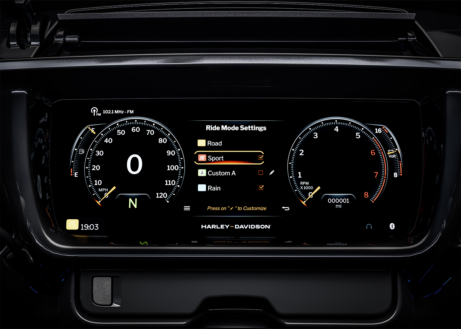 可选的骑行模式